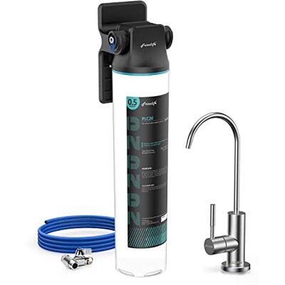 FRIZZLIFE SW20F Système de filtrage de l'eau sous l'évier avec robinet en nickel brossé, certifié NSF/ANSI 53&42, réduit à 99,99% le plomb, le chlore, le mauvais goût et les mauvaises odeurs, 3 ans - Publicité FRIZZLIFE SW20F Système de filtrage de l'eau sous l'évier avec robinet en nickel brossé, certifié NSF/ANSI 53&42, réduit à 99,99% le plomb, le chlore, le mauvais goût et les mauvaises odeurs, 3 ans - Publicité