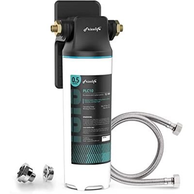 FRIZZLIFE Système de filtre à eau sous évier SW10, certifié NSF/ANSI 53 et 42, réduit 99,99% de plomb, chlore, mauvais goût et odeur, connexion directe sous le comptoir, haute capacité, 0,5 microns - Publicité FRIZZLIFE Système de filtre à eau sous évier SW10, certifié NSF/ANSI 53 et 42, réduit 99,99% de plomb, chlore, mauvais goût et odeur, connexion directe sous le comptoir, haute capacité, 0,5 microns - Publicité