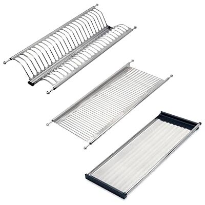 Emuca Égouttoir Suspendu Drynox pour Assiettes et Verres, Largeur intérieur Module 635-685mm, chromée, Acier - Publicité Emuca Égouttoir Suspendu Drynox pour Assiettes et Verres, Largeur intérieur Module 635-685mm, chromée, Acier - Publicité