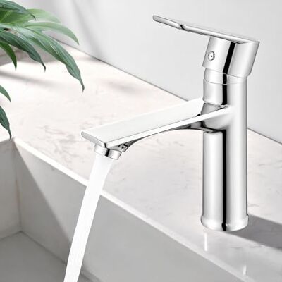 HOMELODY Mitigeur Lavabo Robinet Salle de Bain Mitigeur Vasque Robinet Lave Main Robinetterie Acier inoxydable - Publicité HOMELODY Mitigeur Lavabo Robinet Salle de Bain Mitigeur Vasque Robinet Lave Main Robinetterie Acier inoxydable - Publicité