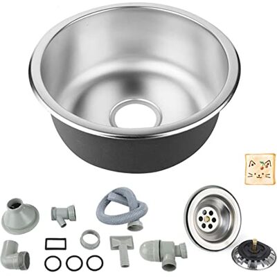 LANTUS Évier de cuisine encastrable en acier inoxydable 1 cuve avec égouttoir réversible,Petit évier en acier inoxydable 304, Evier inox de cuisine,1 bac, d'évier de camping,41 * 41 * 20cm - Publicité LANTUS Évier de cuisine encastrable en acier inoxydable 1 cuve avec égouttoir réversible,Petit évier en acier inoxydable 304, Evier inox de cuisine,1 bac, d'évier de camping,41 * 41 * 20cm - Publicité