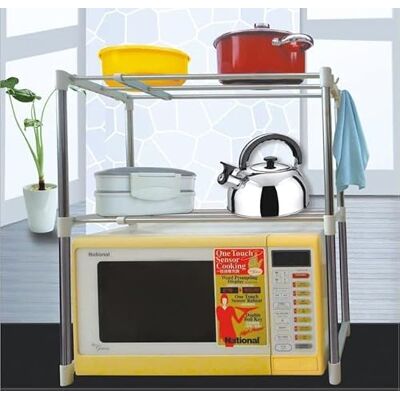 LANTUS Étagère Extensible pour Micro, pour Table de Travail Cuisine, Étagère Inférieure Réglable, Étagère pour Table de Préparation, pour Restaurant, Cuisine, Hôtel, 63 * 24 * 47-87 cm (Argent) - Publicité LANTUS Étagère Extensible pour Micro, pour Table de Travail Cuisine, Étagère Inférieure Réglable, Étagère pour Table de Préparation, pour Restaurant, Cuisine, Hôtel, 63 * 24 * 47-87 cm (Argent) - Publicité
