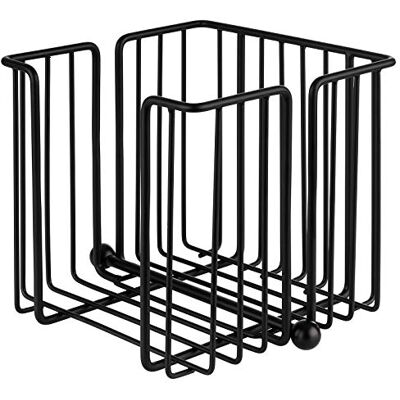 APS "Urban" porte-serviettes, distributeur de serviettes en métal chromé, porte-serviettes pour serviettes pliées en 1/4, poids inclus, 19 x 19 cm, 18 cm de haut, pour 150 serviettes - Publicité APS "Urban" porte-serviettes, distributeur de serviettes en métal chromé, porte-serviettes pour serviettes pliées en 1/4, poids inclus, 19 x 19 cm, 18 cm de haut, pour 150 serviettes - Publicité