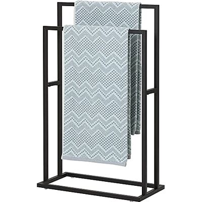 Sealskin Carré Porte-Serviettes Petit Modèle Noir 48 x 78,5 x 24 cm - Publicité Sealskin Carré Porte-Serviettes Petit Modèle Noir 48 x 78,5 x 24 cm - Publicité