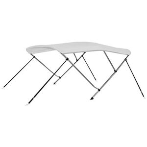 vidaXL Auvent Bimini à 3 Arceaux pour Bateau Couverture Résistante aux UV Extérieur Blanc 183x196x137 cm - Publicité vidaXL Auvent Bimini à 3 Arceaux pour Bateau Couverture Résistante aux UV Extérieur Blanc 183x196x137 cm - Publicité