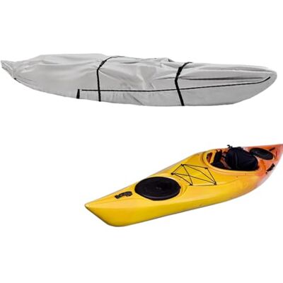 Fulenyi Housse de Protection Kayak, Épaissie 420D Imperméable Housse de Protection pour Bateau de Canoe, Écran Solaire pour Bateau de Pêche Kayak Canoë Planche à Pagaie - Publicité Fulenyi Housse de Protection Kayak, Épaissie 420D Imperméable Housse de Protection pour Bateau de Canoe, Écran Solaire pour Bateau de Pêche Kayak Canoë Planche à Pagaie - Publicité
