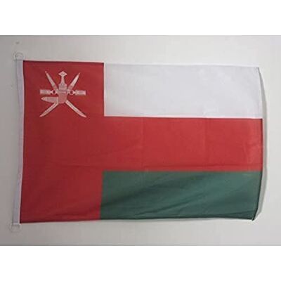 AZ FLAG Pavillon Oman 45x30 cm Omanais Maille Bloquée Anneaux Plastique Usage extérieur et nautique Pavillon nautique عُمان résistant aux intempéries avec coutures doubles et bords renforcés - Publicité AZ FLAG Pavillon Oman 45x30 cm Omanais Maille Bloquée Anneaux Plastique Usage extérieur et nautique Pavillon nautique عُمان résistant aux intempéries avec coutures doubles et bords renforcés - Publicité