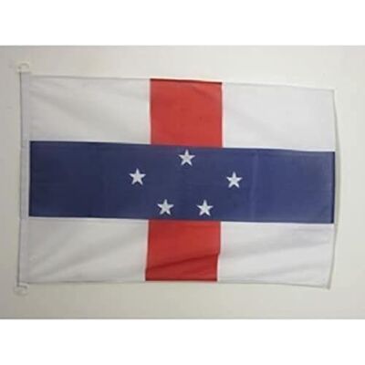 AZ FLAG Pavillon Antilles néerlandaises 45x30 cm Anneaux Plastique Usage extérieur et nautique Pavillon nautique hollandais résistant aux intempéries avec coutures doubles et bords renforcés - Publicité AZ FLAG Pavillon Antilles néerlandaises 45x30 cm Anneaux Plastique Usage extérieur et nautique Pavillon nautique hollandais résistant aux intempéries avec coutures doubles et bords renforcés - Publicité