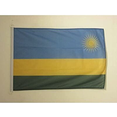 AZ FLAG Pavillon Rwanda 45x30 cm Rwandais Maille Bloquée Anneaux Plastique Usage extérieur et nautique Pavillon nautique U Rwanda résistant aux intempéries avec coutures doubles et bords renforcés - Publicité AZ FLAG Pavillon Rwanda 45x30 cm Rwandais Maille Bloquée Anneaux Plastique Usage extérieur et nautique Pavillon nautique U Rwanda résistant aux intempéries avec coutures doubles et bords renforcés - Publicité