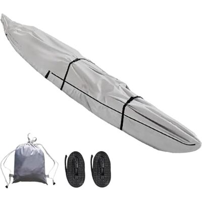 Intenst Couverture Kayak UV 420D Housse De Protection Kayak Housse Canoë Professional Waterproof Anti-PoussièRe Housse pour Canoe Kayak Housse Pagaie Kayak Housses pour Bateaux(Gray,13FT) - Publicité Intenst Couverture Kayak UV 420D Housse De Protection Kayak Housse Canoë Professional Waterproof Anti-PoussièRe Housse pour Canoe Kayak Housse Pagaie Kayak Housses pour Bateaux(Gray,13FT) - Publicité