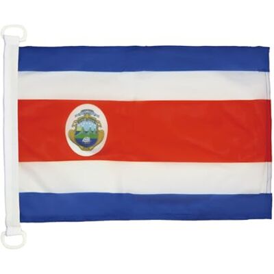 AZ FLAG Pavillon Costa Rica 45x30 cm Maille Bloquée Anneaux Plastique Usage extérieur et nautique Pavillon nautique costaricain résistant aux intempéries avec coutures doubles et bords renforcés - Publicité AZ FLAG Pavillon Costa Rica 45x30 cm Maille Bloquée Anneaux Plastique Usage extérieur et nautique Pavillon nautique costaricain résistant aux intempéries avec coutures doubles et bords renforcés - Publicité