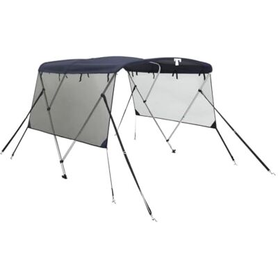 vidaXL Toit bimini à 3 arceaux parois en maille 183x(154-167)x137 cm - Publicité vidaXL Toit bimini à 3 arceaux parois en maille 183x(154-167)x137 cm - Publicité