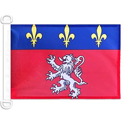 AZ FLAG Pavillon Province du Lyonnais 45x30 cm Anneaux Plastique Usage extérieur et nautique Pavillon nautique de Lyon résistant aux intempéries avec coutures doubles et bords renforcés - Publicité AZ FLAG Pavillon Province du Lyonnais 45x30 cm Anneaux Plastique Usage extérieur et nautique Pavillon nautique de Lyon résistant aux intempéries avec coutures doubles et bords renforcés - Publicité