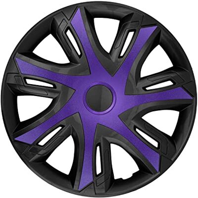 N-Power - NRM - 14 pouces - Violet/Noir - Ensemble de bouchons de roue - Publicité N-Power - NRM - 14 pouces - Violet/Noir - Ensemble de bouchons de roue - Publicité