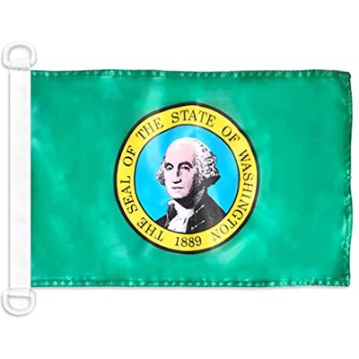 AZ FLAG Pavillon Washington 45x30 cm Maille Bloquée Anneaux Plastique Usage extérieur et nautique Pavillon nautique de l'état américain de Washington avec anneaux en plastique polyester maille - Publicité AZ FLAG Pavillon Washington 45x30 cm Maille Bloquée Anneaux Plastique Usage extérieur et nautique Pavillon nautique de l'état américain de Washington avec anneaux en plastique polyester maille - Publicité