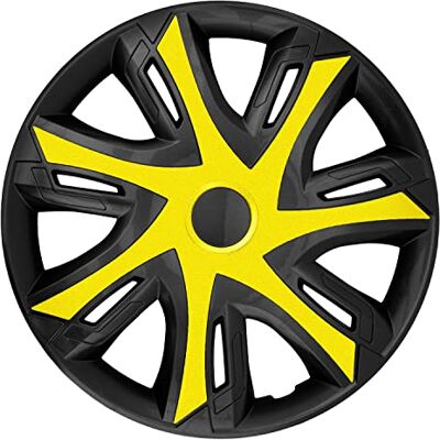 N-Power - Tapacubos 14" - 14" - Jaune-Noir - Hubcaps - Publicité N-Power - Tapacubos 14" - 14" - Jaune-Noir - Hubcaps - Publicité