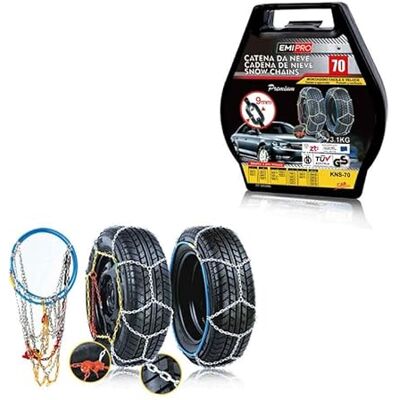 MITEPEK - KNS70 Gruppo 70 Omologato onorm V5117 - 9mm - Chaînes à neige - Publicité MITEPEK - KNS70 Gruppo 70 Omologato onorm V5117 - 9mm - Chaînes à neige - Publicité