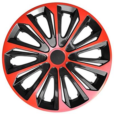 NRM - Strong Duo - Rouge/Noir - 14 pouces - Capuchons de roue - Publicité NRM - Strong Duo - Rouge/Noir - 14 pouces - Capuchons de roue - Publicité
