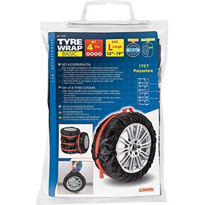 Tyre Wrap Ensemble de Housses pour Pneus - 13''-19'' - Made in Italy - Publicité Tyre Wrap Ensemble de Housses pour Pneus - 13''-19'' - Made in Italy - Publicité