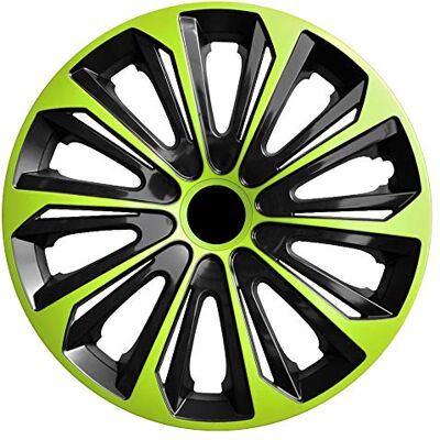 NRM - Stig Extra - 15 pouce - Vert/Noir - Wheel Cover - Publicité NRM - Stig Extra - 15 pouce - Vert/Noir - Wheel Cover - Publicité