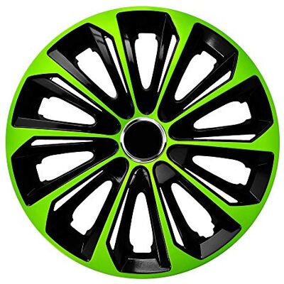 NRM Enjoliveur Extra Strong Vert/Noir 15 "Lot de 4 - Publicité NRM Enjoliveur Extra Strong Vert/Noir 15 "Lot de 4 - Publicité