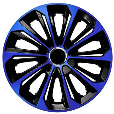 NRM Centurion Jeu de 4 enjoliveurs de roue extra solides Bleu/noir 14 - Publicité NRM Centurion Jeu de 4 enjoliveurs de roue extra solides Bleu/noir 14 - Publicité