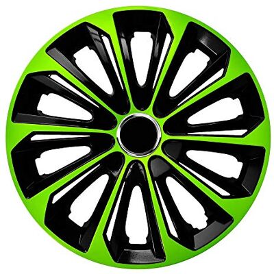 NRM Enjoliveur Extra Strong Vert/Noir 14 "Lot de 4 - Publicité NRM Enjoliveur Extra Strong Vert/Noir 14 "Lot de 4 - Publicité
