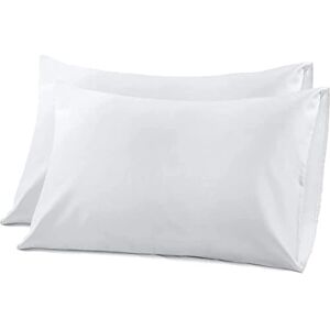 Hajran Linen ,Lot de 2 taies d'oreiller 100 % coton égyptien King Size House Wife,Housses de coussin à fermeture à enveloppe,Protections d'oreiller douces et durables (50x90 cm) - Publicité Hajran Linen ,Lot de 2 taies d'oreiller 100 % coton égyptien King Size House Wife,Housses de coussin à fermeture à enveloppe,Protections d'oreiller douces et durables (50x90 cm) - Publicité