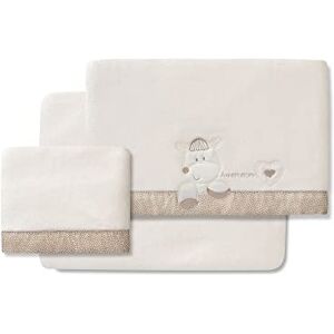 Interbaby Draps Coralina Coeur Amour Beige pour nacelle et chariot bébé - Publicité