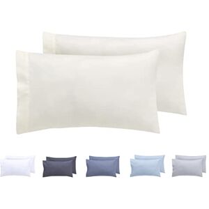 TODOCAMA Ensemble de 2 housses de coussin beige 30x50 cm - Microfibre - Publicité TODOCAMA Ensemble de 2 housses de coussin beige 30x50 cm - Microfibre - Publicité