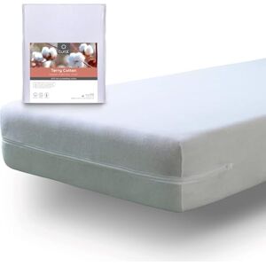 tural Protège Matelas 140 x 200 x 30 cm Absorbante, Tissu Stretch, Certifié Oeko TEX, Housse de Matelas Élastique et Silencieux avec Fermeture Éclair, Blanc - Publicité tural Protège Matelas 140 x 200 x 30 cm Absorbante, Tissu Stretch, Certifié Oeko TEX, Housse de Matelas Élastique et Silencieux avec Fermeture Éclair, Blanc - Publicité