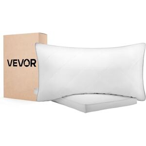 VEVOR Oreiller Duvet, Lot de 2, 76 x 50 cm, avec Housse en Coton, Garnissage en Duvet Plume d'Oie et Fibre Synthétique, Bon Maintien, Confort Optimal, Lavable en Machine, Oreillers pour Chambre, Blanc - Publicité VEVOR Oreiller Duvet, Lot de 2, 76 x 50 cm, avec Housse en Coton, Garnissage en Duvet Plume d'Oie et Fibre Synthétique, Bon Maintien, Confort Optimal, Lavable en Machine, Oreillers pour Chambre, Blanc - Publicité