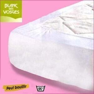 Blanc des Vosges Protège Matelas 160/200 Bonnet 40 CM Molleton 100% Coton - Publicité Blanc des Vosges Protège Matelas 160/200 Bonnet 40 CM Molleton 100% Coton - Publicité