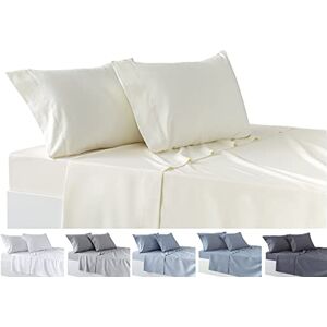 Ensemble de draps TODOCAMA - Beige - 150x200/200 cm - Publicité Ensemble de draps TODOCAMA - Beige - 150x200/200 cm - Publicité