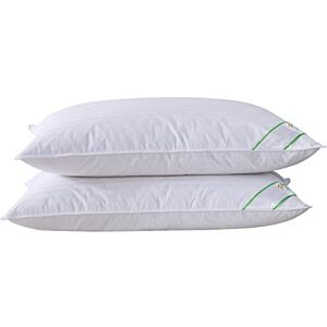 SUFUEE Paire d'oreillers de luxe en plumes et duvet d'oie avec housse 100 % coton (standard (50 % duvet)) - Publicité SUFUEE Paire d'oreillers de luxe en plumes et duvet d'oie avec housse 100 % coton (standard (50 % duvet)) - Publicité