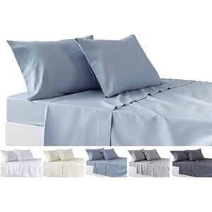 Ensemble de draps bleu clair - Linge de lit - Publicité Ensemble de draps bleu clair - Linge de lit - Publicité