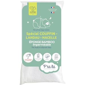 P'TIT LIT Protège Matelas Bébé Bamboo Couffin Nacelle Landeau Alèse Imperméable et Anti Acariens Viscose de Bamboo Absorbant et Silencieux - Publicité P'TIT LIT Protège Matelas Bébé Bamboo Couffin Nacelle Landeau Alèse Imperméable et Anti Acariens Viscose de Bamboo Absorbant et Silencieux - Publicité