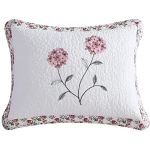 Beatrice Home Fashions Carnation Taie d'oreiller matelassée brodée Florale légère, Toutes Saisons, taie d'oreiller Standard, Rose, 50,8 x 66 cm - Publicité Beatrice Home Fashions Carnation Taie d'oreiller matelassée brodée Florale légère, Toutes Saisons, taie d'oreiller Standard, Rose, 50,8 x 66 cm - Publicité