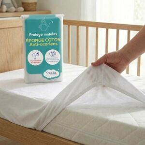 P'TIT LIT Protège Matelas Bébé 120x190/200 cm Alèse Imperméable Anti-Acariens Bouclette 100% Coton Absorbant et Silencieux Forme Drap Housse Protection Lit Enfant - Publicité P'TIT LIT Protège Matelas Bébé 120x190/200 cm Alèse Imperméable Anti-Acariens Bouclette 100% Coton Absorbant et Silencieux Forme Drap Housse Protection Lit Enfant - Publicité