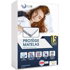 Dreamzie Protège Matelas 120x190 cm Imperméable Certifié Oeko TEX Alese en Coton Respirant avec 4 Coins Elastiques - Publicité Dreamzie Protège Matelas 120x190 cm Imperméable Certifié Oeko TEX Alese en Coton Respirant avec 4 Coins Elastiques - Publicité