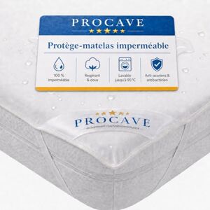 PROCAVE protège-Matelas imperméable dans des Tailles différentes alèse imperméable en Molleton fabriqué en Allemagne protège-Oreiller 180x200 cm - Publicité PROCAVE protège-Matelas imperméable dans des Tailles différentes alèse imperméable en Molleton fabriqué en Allemagne protège-Oreiller 180x200 cm - Publicité