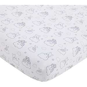 Disney Winnie l'ourson Hello Sunshine Drap-Housse Gris et Blanc Nuage pour Chambre d'enfant avec porcelet et Tigre, Gris, Blanc, 71 x 132 cm (Lot de 1) - Publicité Disney Winnie l'ourson Hello Sunshine Drap-Housse Gris et Blanc Nuage pour Chambre d'enfant avec porcelet et Tigre, Gris, Blanc, 71 x 132 cm (Lot de 1) - Publicité