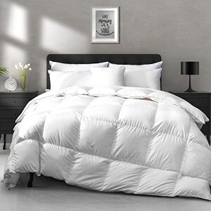 APSMILE Heavyweight Goose Feather Down Comforter Queen Size Ultra-Soft Luxury 750 Fill-Power Hotel-Style Thicker Winter Duvet Insert for Colder Weather/Sleeper (90x90, White) - Publicité APSMILE Heavyweight Goose Feather Down Comforter Queen Size Ultra-Soft Luxury 750 Fill-Power Hotel-Style Thicker Winter Duvet Insert for Colder Weather/Sleeper (90x90, White) - Publicité