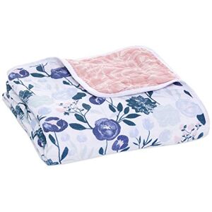 aden + anais ™ essentials couverture pour bébé prélavée en mousseline 100% coton quadruple-épaisseur, Couverture d’été ultradouce, Garçon, Fille, 112cm x 112cm, Imprimé flowers bloom - Publicité aden + anais ™ essentials couverture pour bébé prélavée en mousseline 100% coton quadruple-épaisseur, Couverture d’été ultradouce, Garçon, Fille, 112cm x 112cm, Imprimé flowers bloom - Publicité