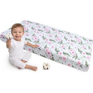 Drap-housse Medi Partners 120x60 coton Fleurs Roses - Publicité Drap-housse Medi Partners 120x60 coton Fleurs Roses - Publicité