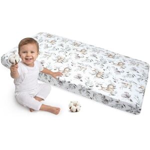 Medi Partners Drap Housse 60x120 lit Bebe Matelas Enfant Bébé 100% Coton Fitted Draps Lit pour Baby Bed Cover Sheets Matela literie Mattress Couette (Cerf et Écureuil) - Publicité Medi Partners Drap Housse 60x120 lit Bebe Matelas Enfant Bébé 100% Coton Fitted Draps Lit pour Baby Bed Cover Sheets Matela literie Mattress Couette (Cerf et Écureuil) - Publicité