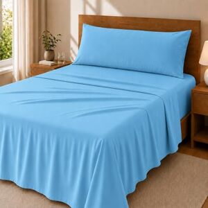 Degrees home Collection Parure de draps 3 pièces Drap Housse, Drap de Dessus et taie d'oreiller Lit 135 cm 100% Polyester Bleu - Publicité Degrees home Collection Parure de draps 3 pièces Drap Housse, Drap de Dessus et taie d'oreiller Lit 135 cm 100% Polyester Bleu - Publicité