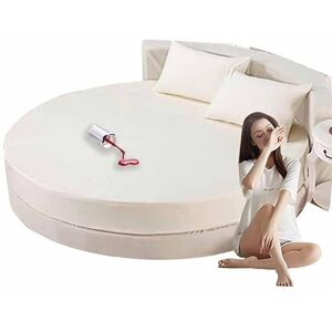 HLTQL Protege Matelas Drap-Housse Rond Protège Matelas Imperméable Housse Matelas Protection Matelas Doux Drap-Housse en Élastique Respirant(B,Diameter200cm) - Publicité HLTQL Protege Matelas Drap-Housse Rond Protège Matelas Imperméable Housse Matelas Protection Matelas Doux Drap-Housse en Élastique Respirant(B,Diameter200cm) - Publicité