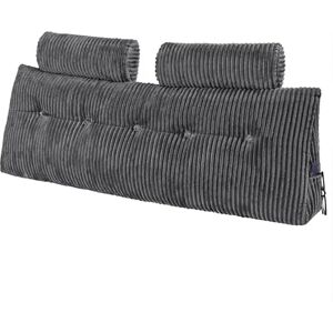 VEVOR Coussin de Lecture avec 2 Poches latérales et 2 appuis-tête, Coussin tête de lit (Queen Size), Oreiller en Flanelle Lavable, Soutien Dorsal pour Lire, Jouer, se Reposer et Travailler, Gris - Publicité VEVOR Coussin de Lecture avec 2 Poches latérales et 2 appuis-tête, Coussin tête de lit (Queen Size), Oreiller en Flanelle Lavable, Soutien Dorsal pour Lire, Jouer, se Reposer et Travailler, Gris - Publicité