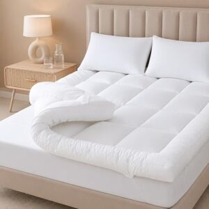 LOOMERIG Surmatelas en microfibre Premium de 10 cm/4 pouces pour lit simple – Surmatelas doux et moelleux avec piqûres en carré pour un confort amélioré (Simple – 90x190cm) - Publicité LOOMERIG Surmatelas en microfibre Premium de 10 cm/4 pouces pour lit simple – Surmatelas doux et moelleux avec piqûres en carré pour un confort amélioré (Simple – 90x190cm) - Publicité